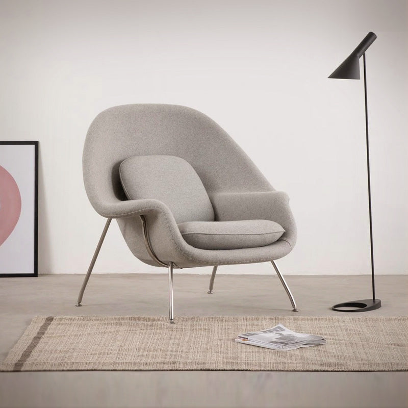 Sillón Womb Estructura Cromada